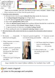 English Worksheet: remedial work 1st form