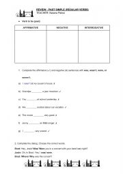 English Worksheet: PAST SIMPLE