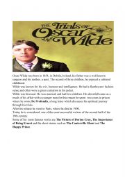 English Worksheet: Oscar Wilde