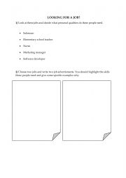 English Worksheet: Personality and character traits - jobs