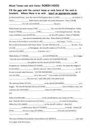 English Worksheet: Robin Hood