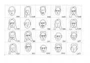 English Worksheet: guess who describe the person