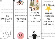 English Worksheet: My respnibilities- mini book