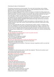 English Worksheet: Reading 3D printing