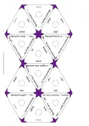 English Worksheet: Past simple - trimino