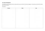 Vocabulary game