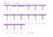 English Worksheet: Taboo game Green Line 1 G9_Pick-up A and Unit 1