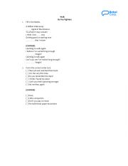 English Worksheet: Walk by Foo Fighters