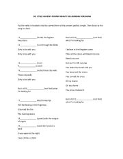 English Worksheet: U2 Present Perfect SOng