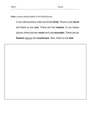 English Worksheet: Nature vocabulary - There is & There are