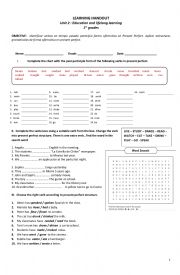 English Worksheet: PRESENT PERFECT EXERCISES