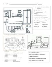 test prepositions of place 