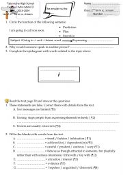 English Worksheet: The texter vs the emailer