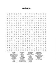 English Worksheet: Autumn