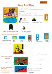 English Worksheet: Meg and Mog and Owl