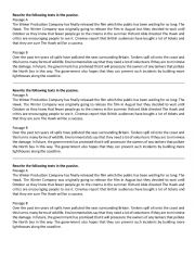 English Worksheet: Passive exercises