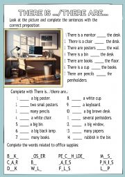 The office - there is / there are