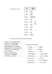 English worksheet: hello