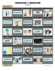 English Worksheet: comparatives and superlatives