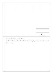 English Worksheet: The little red hen