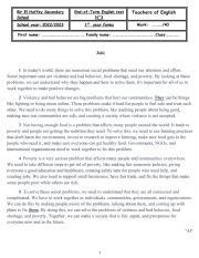 full term test3 1st secondary