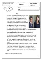 English Worksheet: end term test 1 1st form 