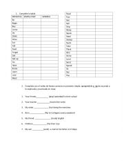 English Worksheet: Simple present test