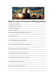 English Worksheet: Hubie�s Halloween 