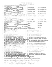 English worksheet: comparisons