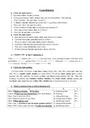 consolidation tasks module 1 7th form