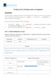 English Worksheet: Letter of complaint