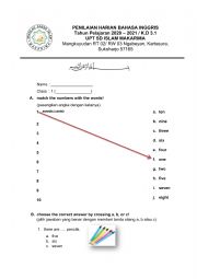 English Worksheet: worksheet about colours