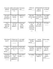 English Worksheet: First conditional - TIC TAC TOE