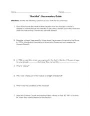 English Worksheet: Blackfish Questions