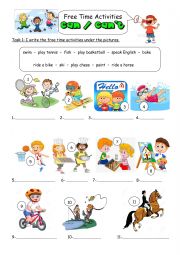 English Worksheet: CAN/CAN�t