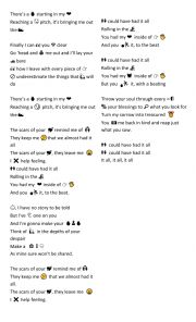 English Worksheet: Emoji Song - Adele Rollin� in the deep