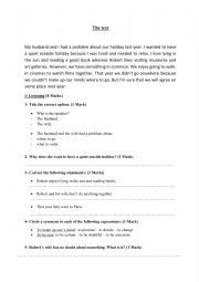 English Worksheet: 9th form