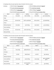 Season Activities Information Gap