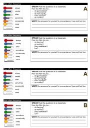 English Worksheet: Pair work 