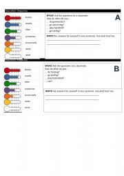 English Worksheet: Pair work 