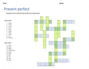 English Worksheet: Present perfect grammar crossword