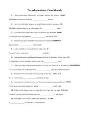 Transformations conditionals