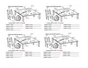 English Worksheet: school objects