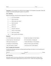 ESL Conversations Practice