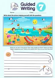 Guided writing 7 - the beach