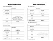 English Worksheet: Reserving ticket role play