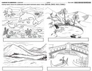 English Worksheet: LANDSCAPES CLASSWORK 