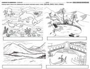 English Worksheet: LANDSCAPES CLASSWORK 