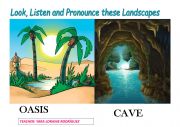 English Worksheet: LANDSCAPES PICTURES 