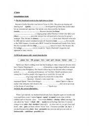 English Worksheet: 1st form - Review